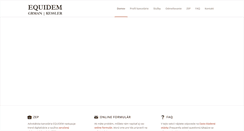 Desktop Screenshot of equidem.sk