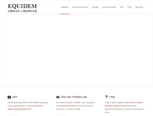 Tablet Screenshot of equidem.sk